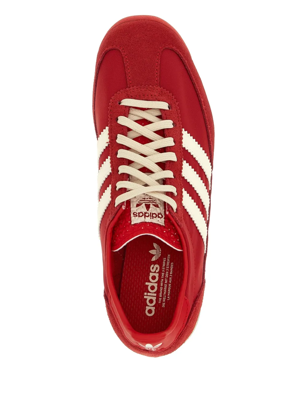 Adidas Originals Sl 72 Sneakers With Rubber Sole And Stripes In Red