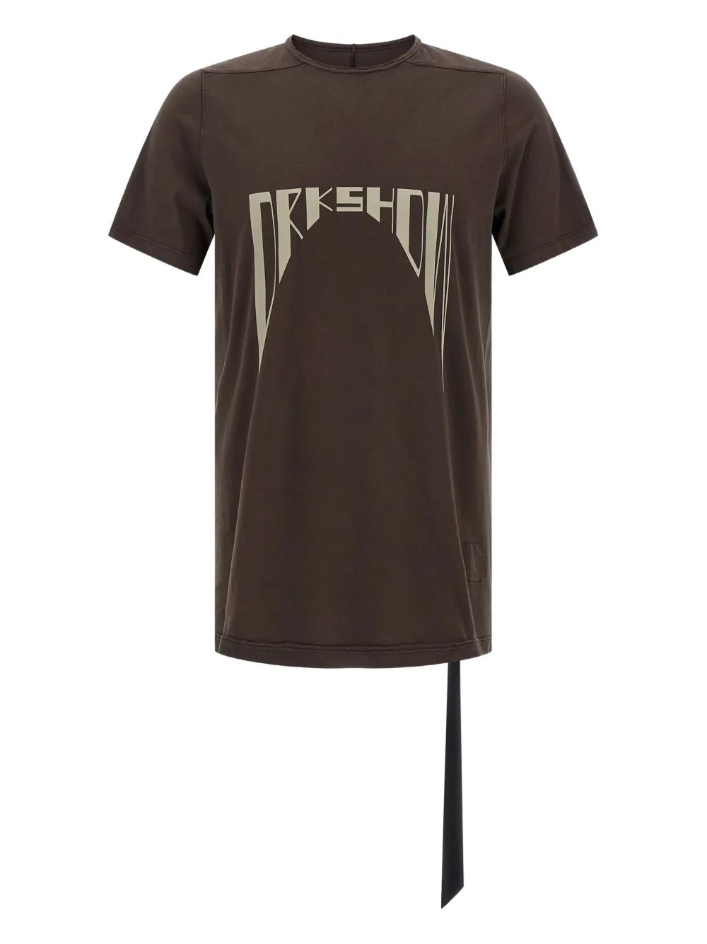 Rick Owens DRKSHDW Level T graphic-print T-shirt | Brown | Image 1