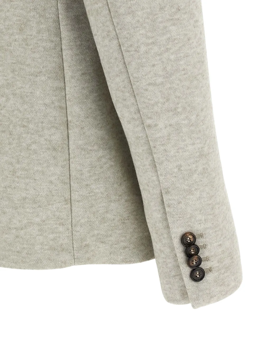 Giuseppe Di Morabito Double-breasted Oversized Blazer With Removable Rose Brooch In Gray