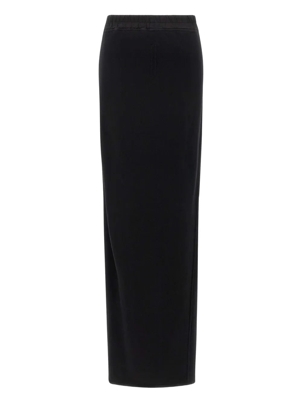 Rick Owens DRKSHDW drawstring front-split maxi skirt - Zwart
