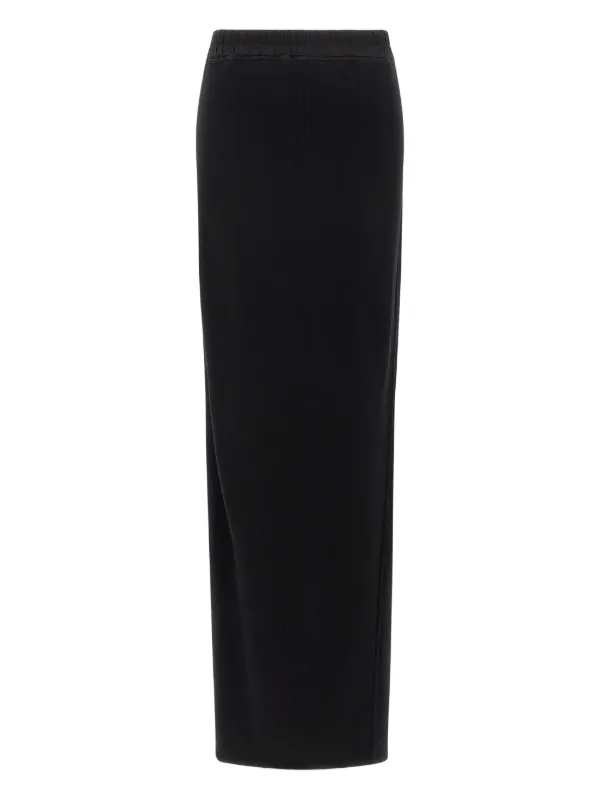 Rick Owens DRKSHDW Pillar フリース スカート | ブラック | FARFETCH JP