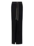 Rick Owens DRKSHDW drawstring front-split maxi skirt - Black