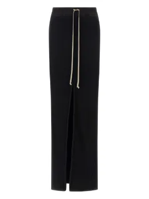 Rick Owens DRKSHDW ドローストリング スカート | ブラック | FARFETCH JP