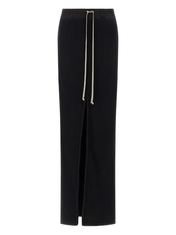 Rick Owens DRKSHDW Pillar フリース スカート | ブラック | FARFETCH JP