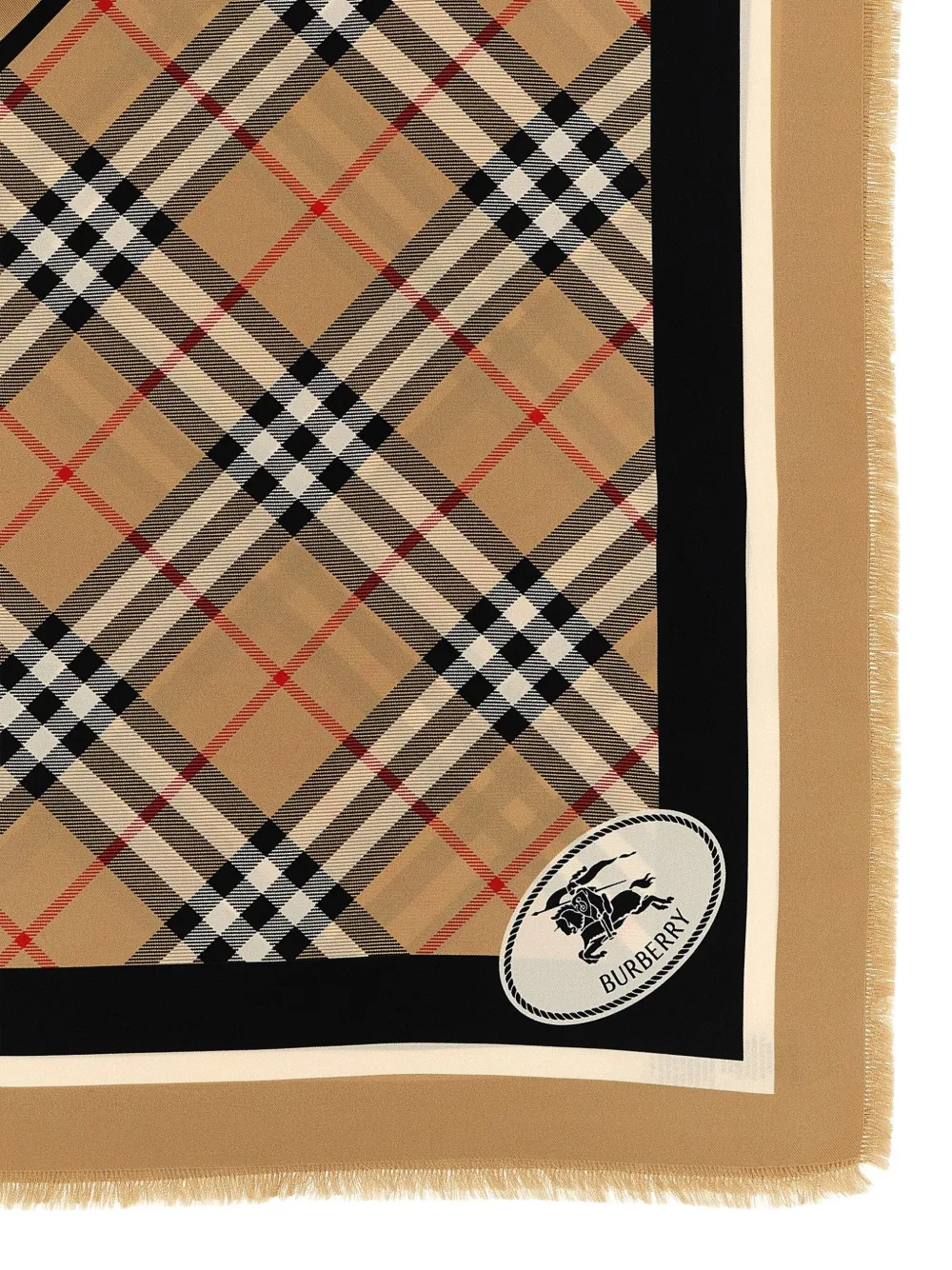 Burberry Geruite sjaal Bruin