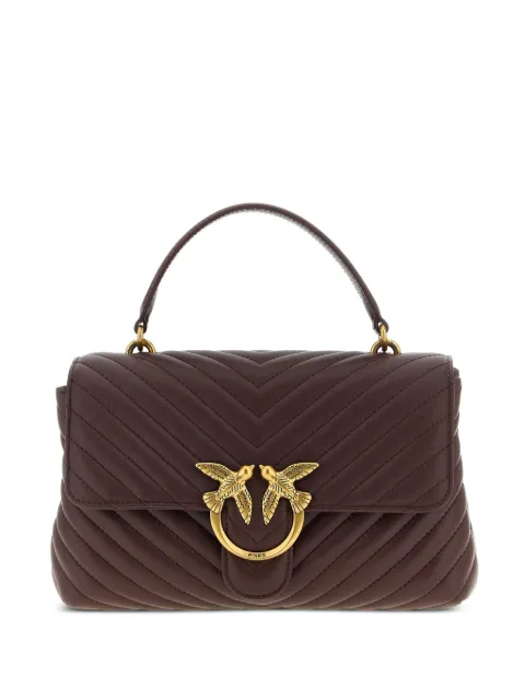 PINKO small Love Lady Puff chevron-quilted leather tote bag