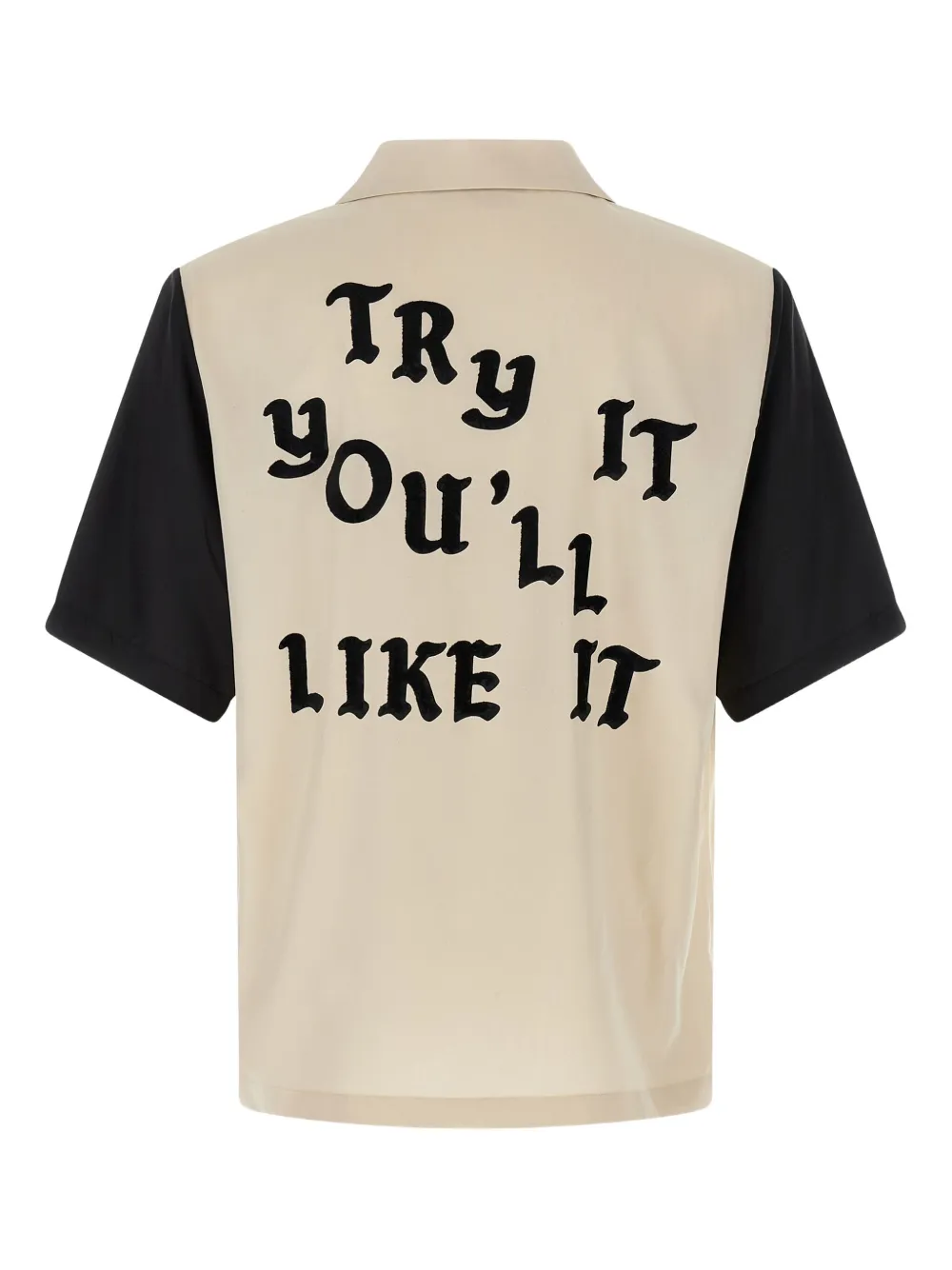AMIRI Alabaster flocked-print shirt - Beige