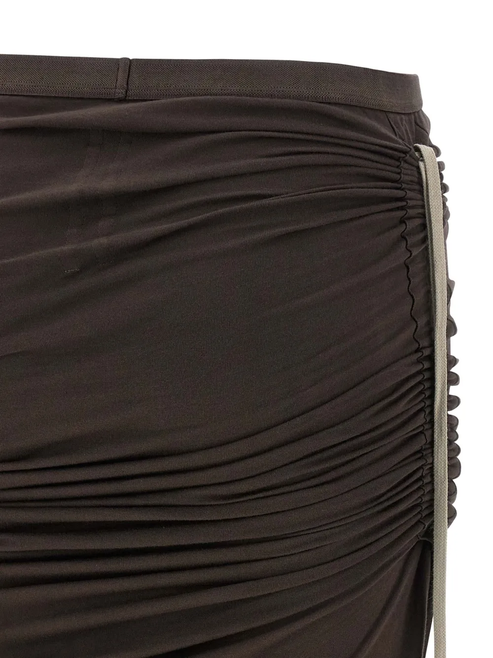 Rick Owens Drkshdw Edfu Side-split Maxi Skirt In Brown
