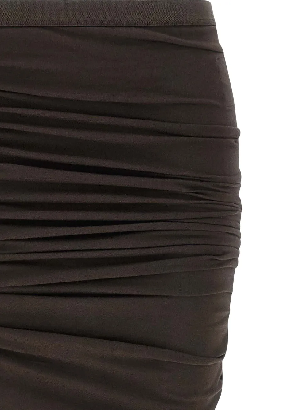 Rick Owens Drkshdw Edfu Side-split Maxi Skirt In Brown