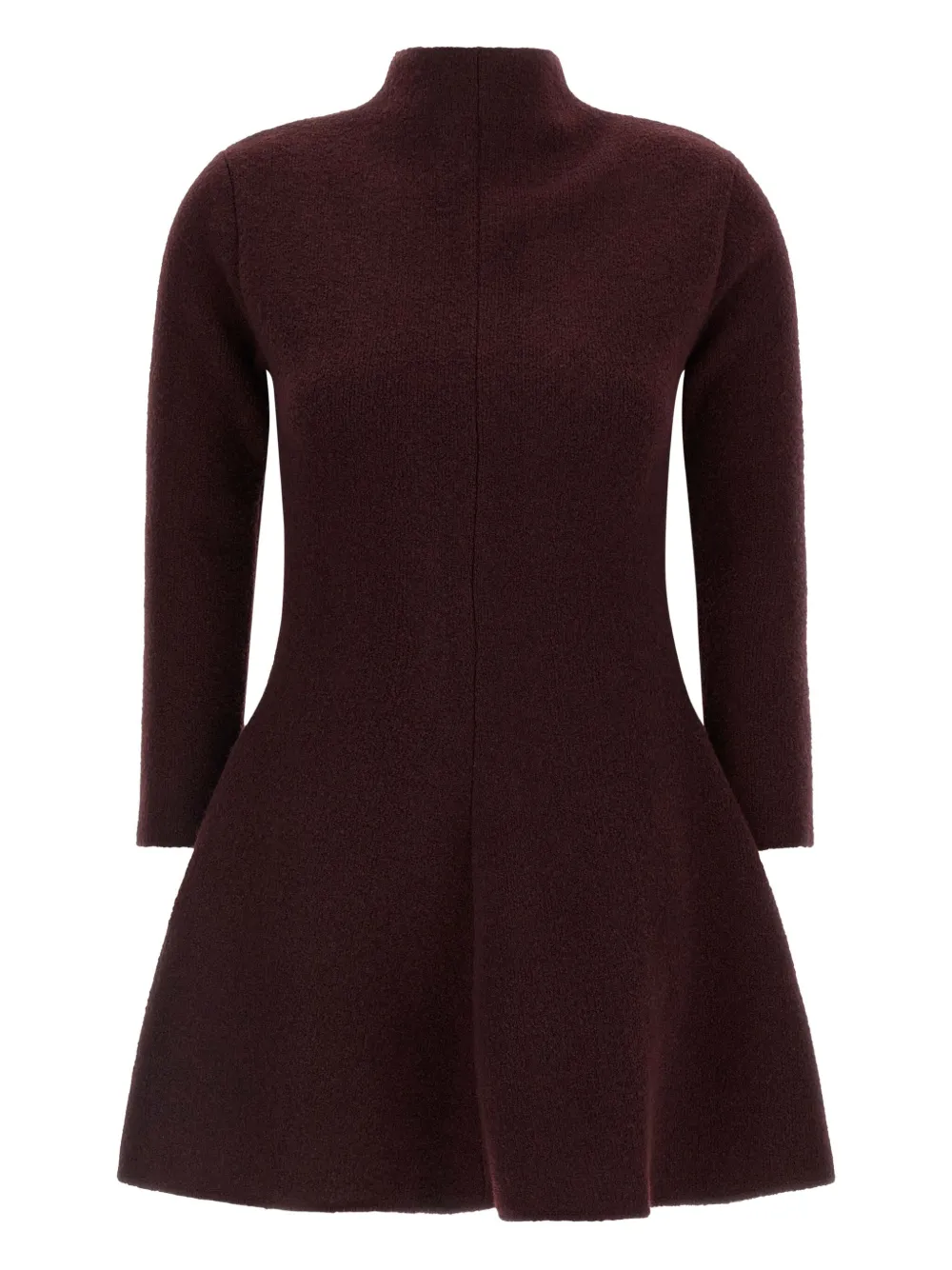 Magda Butrym turtleneck flared day dress | Red | Image 1