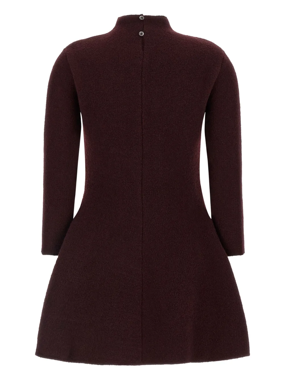 Magda Butrym turtleneck flared day dress - Rood