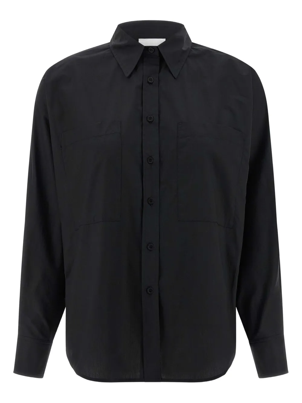 Nude bat-sleeve pocket shirt | Black | Image 1