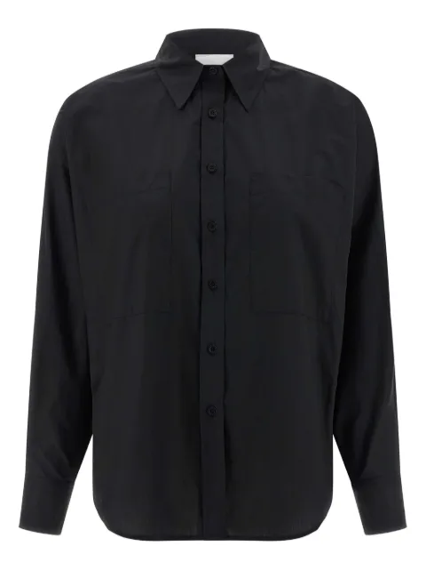 Nude bat-sleeve pocket shirt