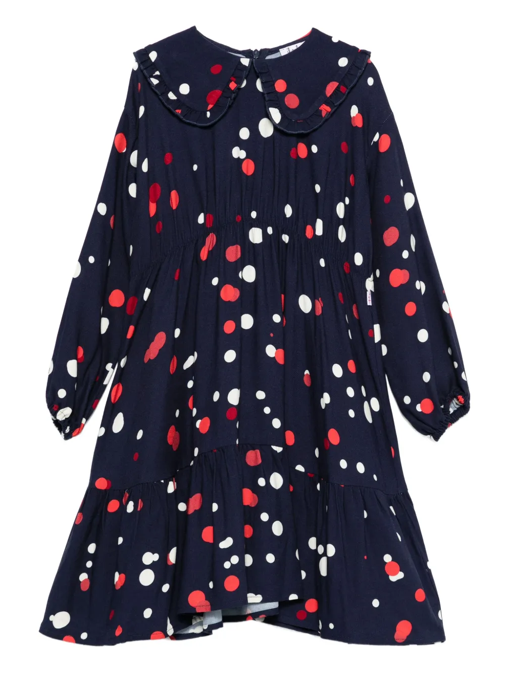 Il Gufo polka-dot dress | Blue | Image 1
