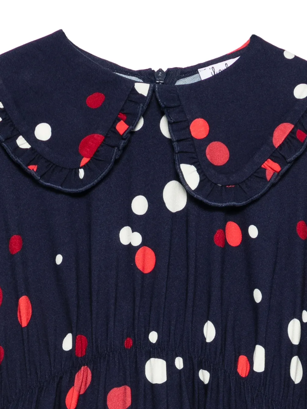 Il Gufo Jurk met stippen Blauw