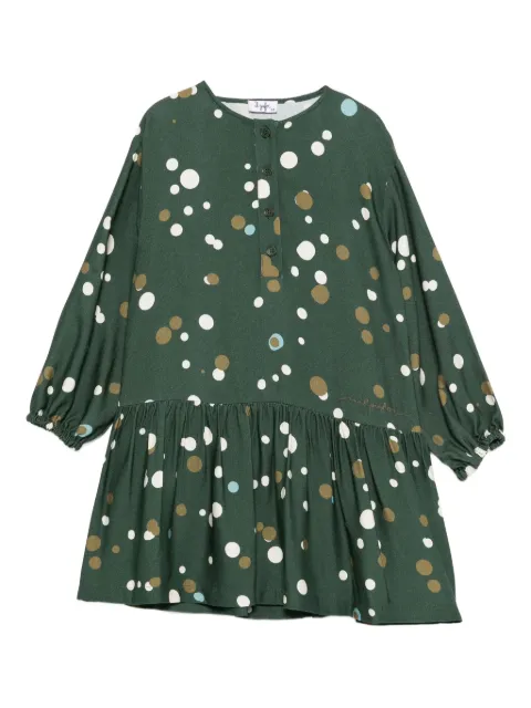 Il Gufo polka-dot dress