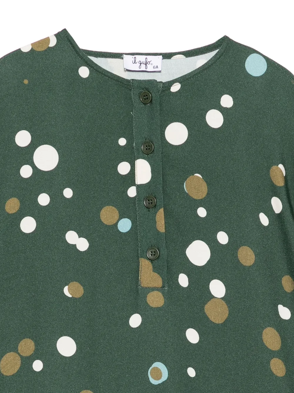 Il Gufo Jurk met stippen Groen