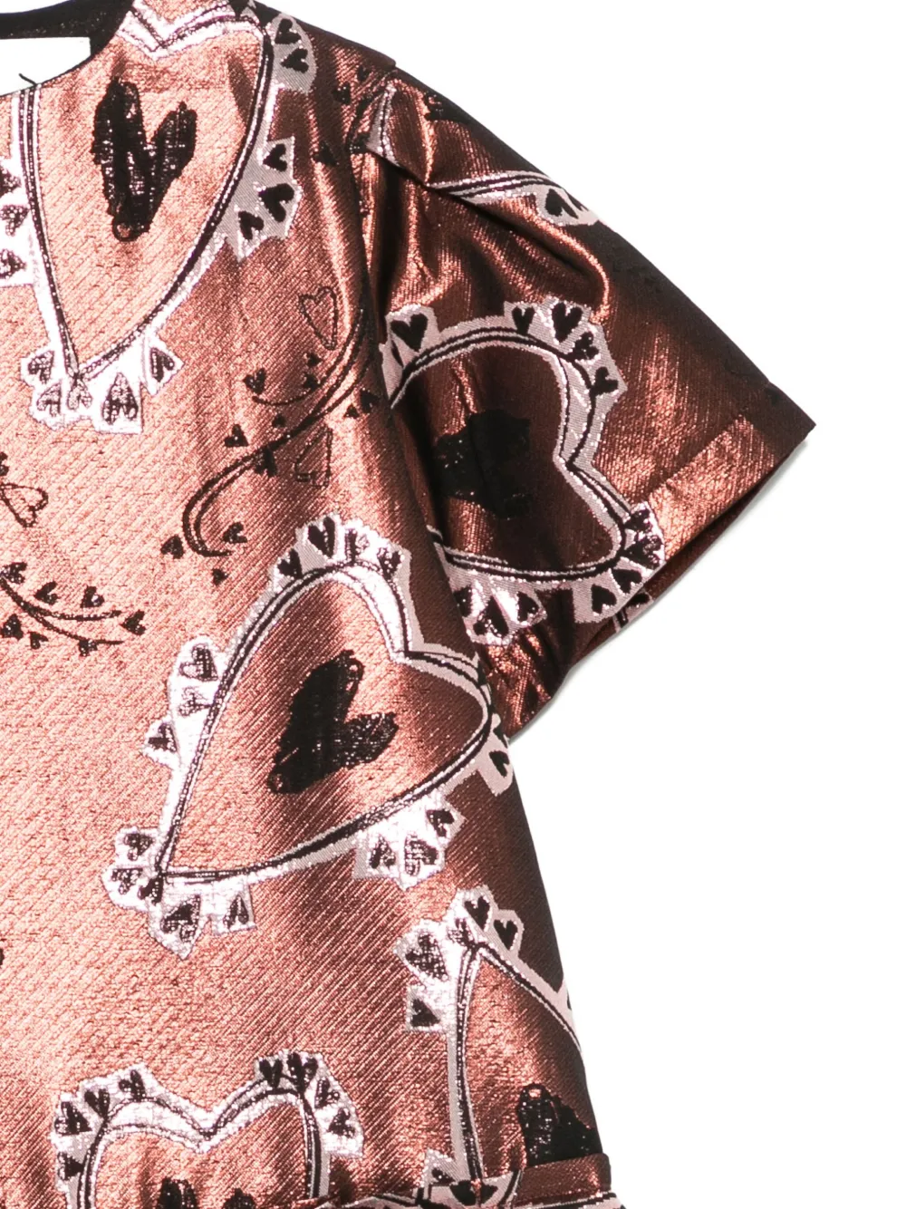 Simonetta Heart-motif Blouse In Pink
