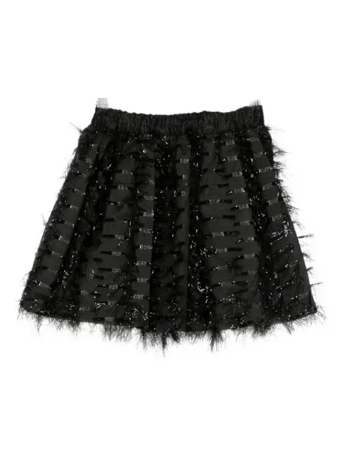 Simonetta fringed-trim skirt