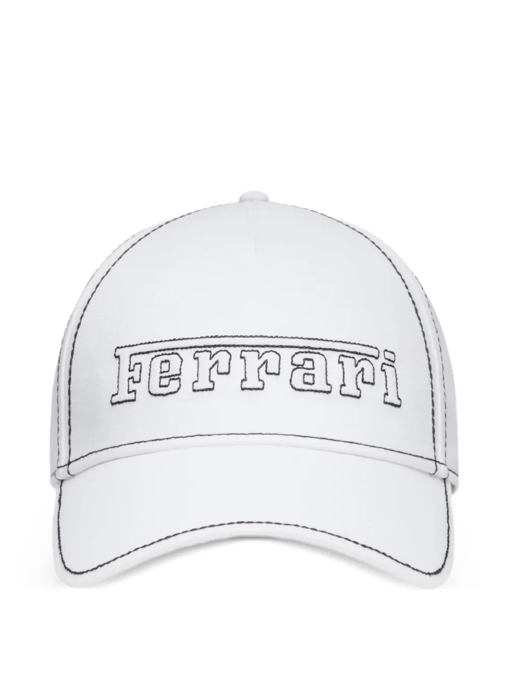 Ferrari logo-embroidered baseball cap | White | Image 1