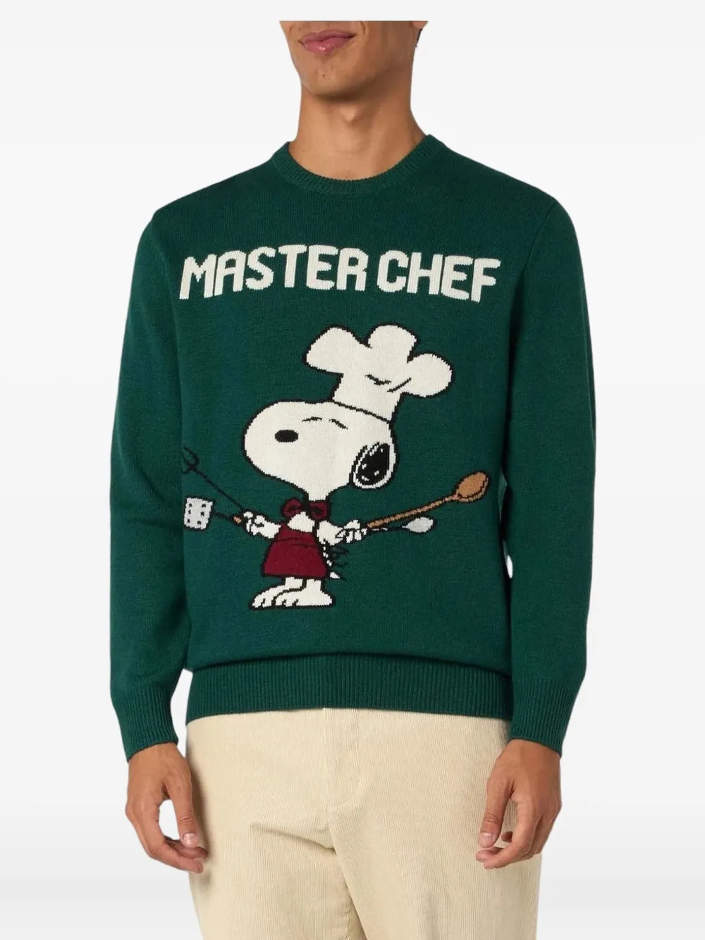 Mc2 Saint Barth Graphic Print Crew Neck Sweatshirt In Green