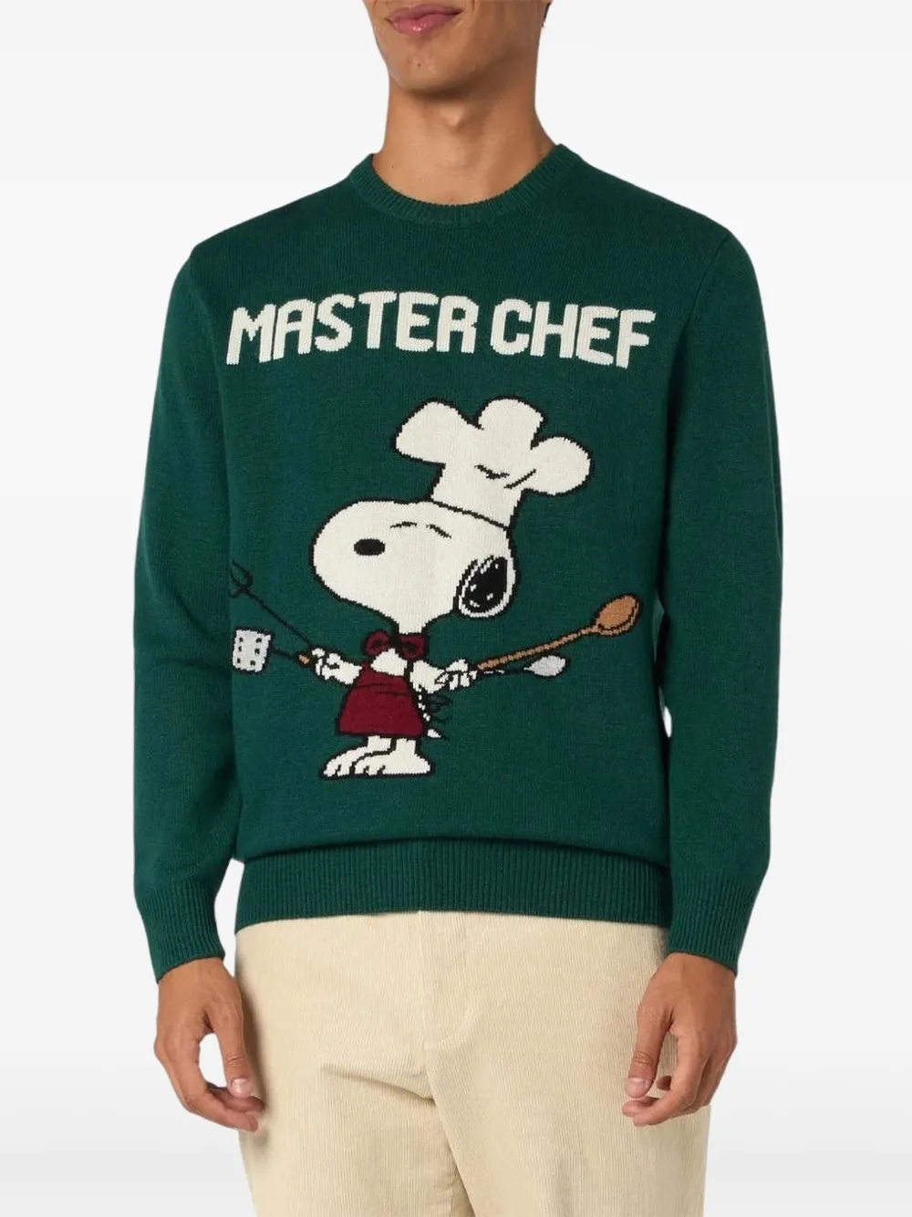 MC2 Saint Barth Sweater met grafische print - Groen