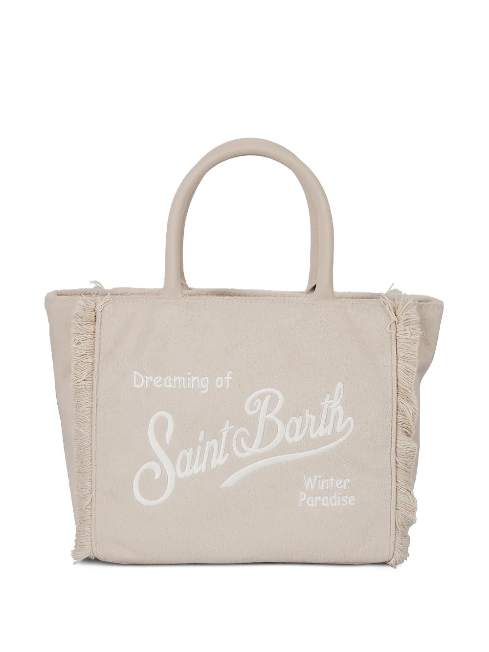 MC2 Saint Barth Kids Borsa a mano con frange - Toni neutri