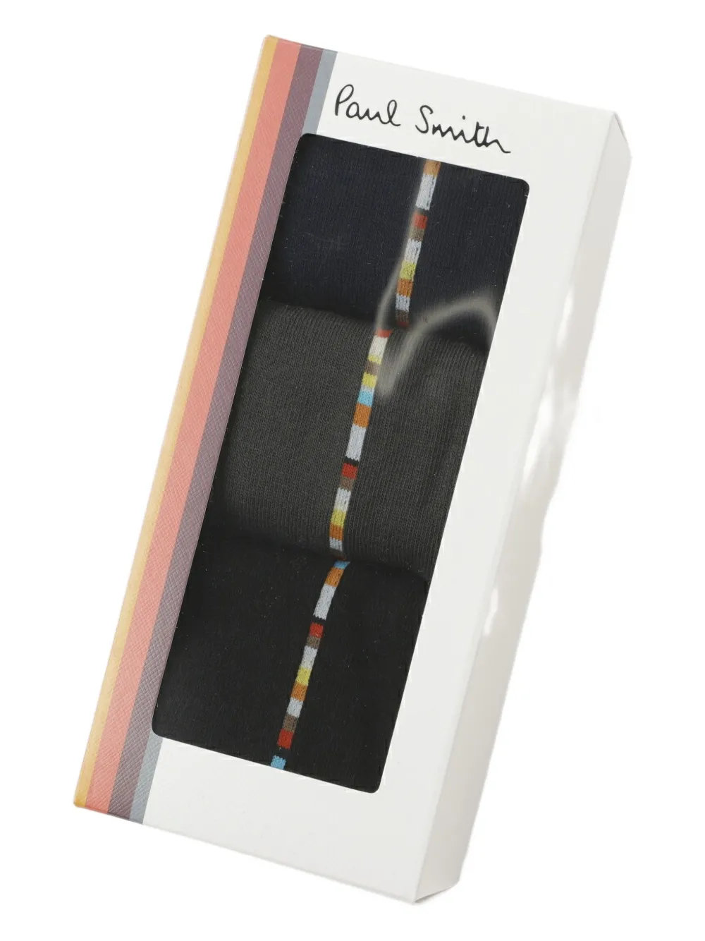 Paul Smith Striped Socks (pack Of Three) In Blue