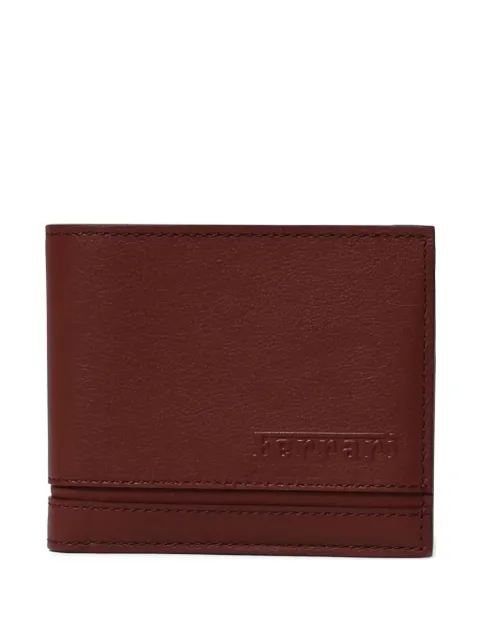 Ferrari logo-embossed leather wallet