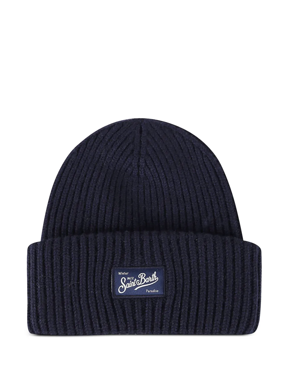 MC2 Saint Barth Kids logo-patch beanie hat - Blu