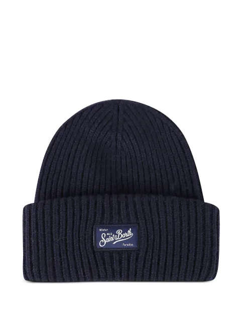 MC2 Saint Barth Kids gorro tejido con parche del logo