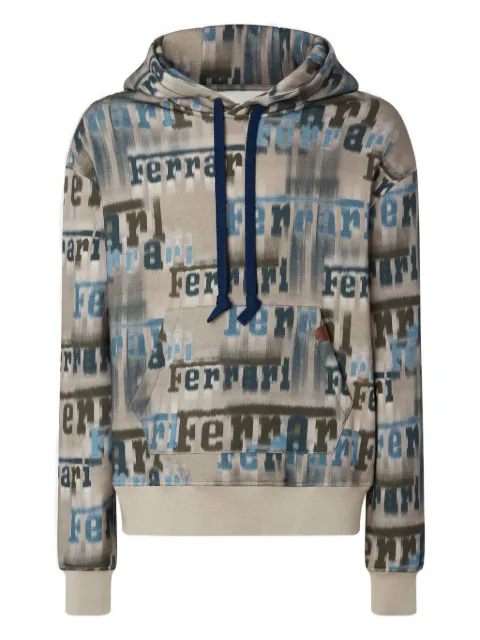 Ferrari hoodie con logo estampado