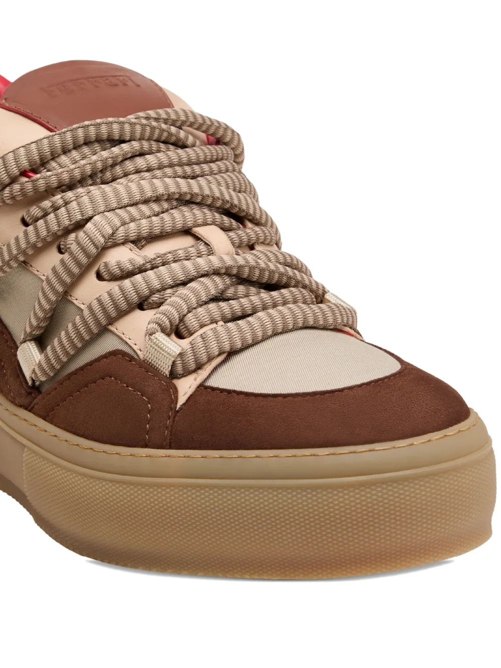 Ferrari Lace-up Fastening Sneakers In Brown