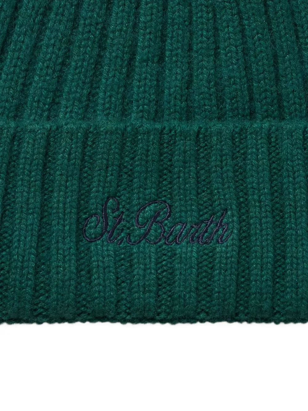 Mc2 Saint Barth Wengen Ribbed Hat In Green