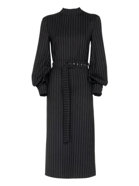 Les Filles d'Eva pinstripe belted dress