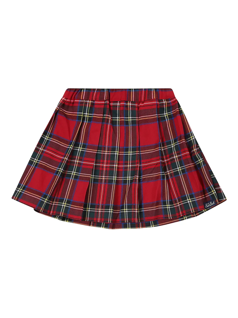 MC2 Saint Barth Kids Gonna plissettata tartan - Rosso