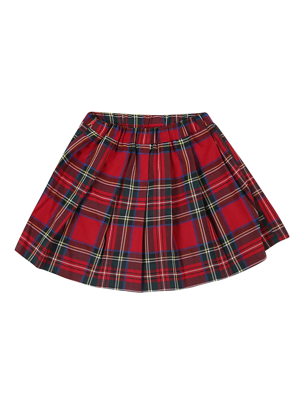 MC2 Saint Barth Kids Plooirok met tartan ruit Rood