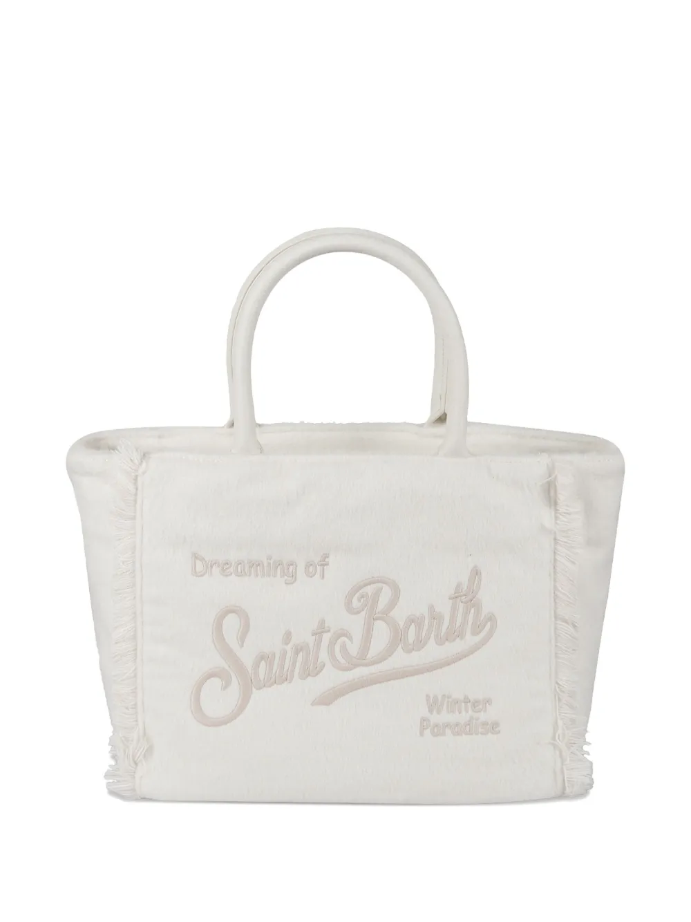 MC2 Saint Barth Colette fringed tote bag | White | Image 1