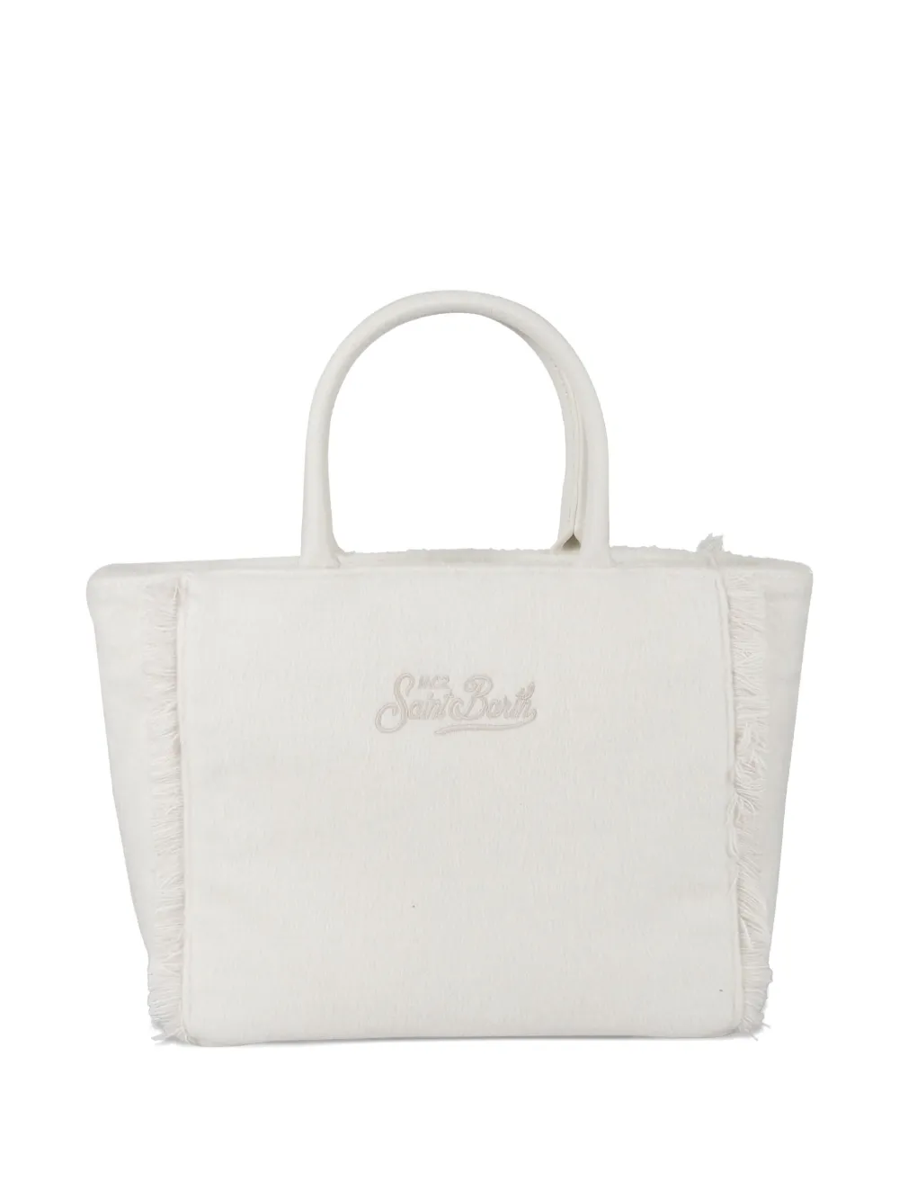 MC2 Saint Barth Colette shopper met franje - Wit