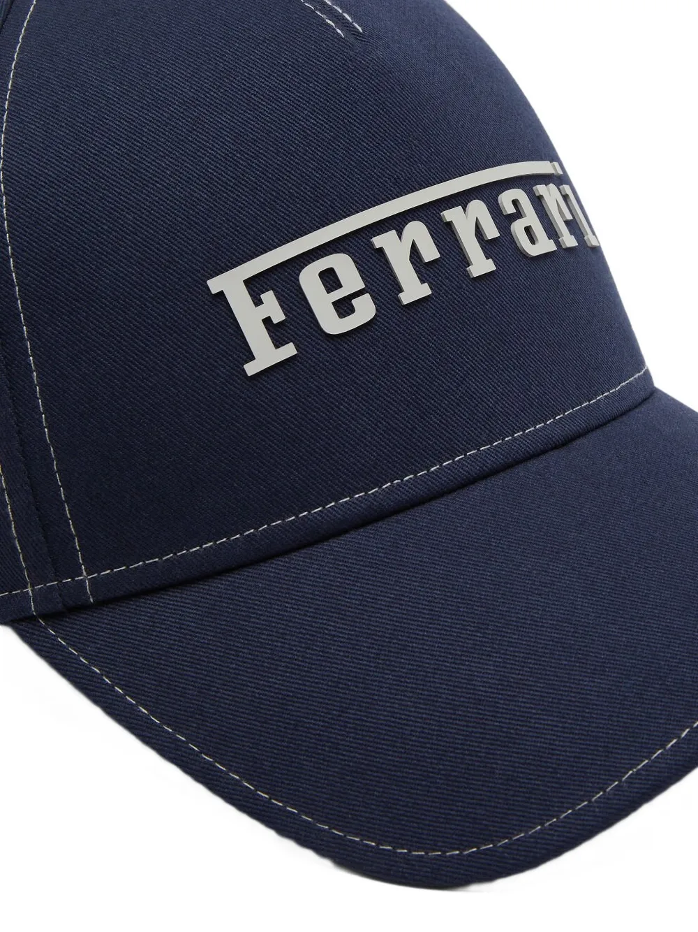 Ferrari Logo-print Baseball Cap In Blue