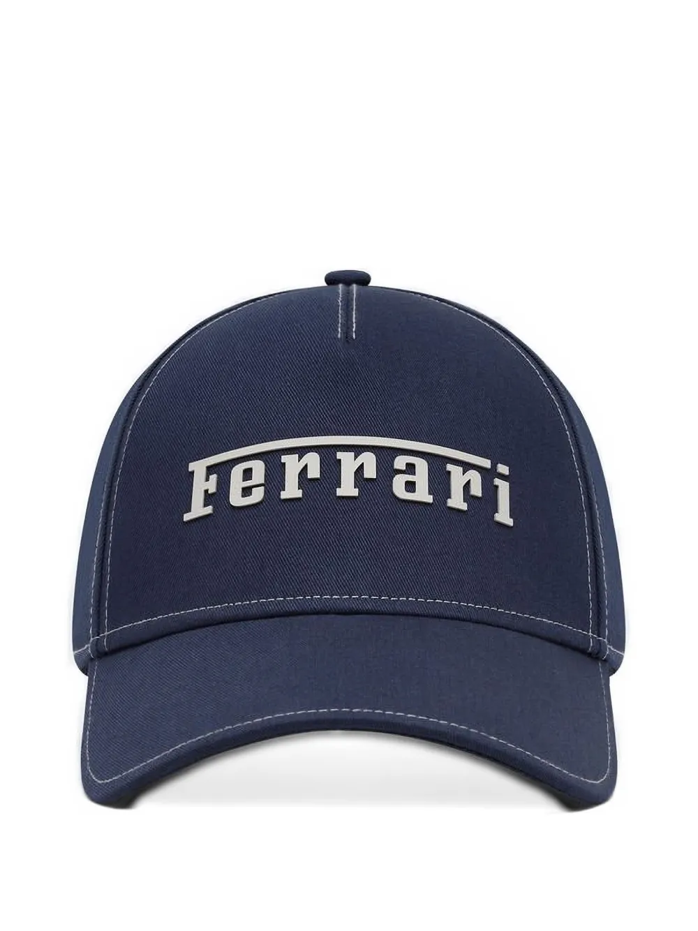 Ferrari Logo-print Baseball Cap In Blue