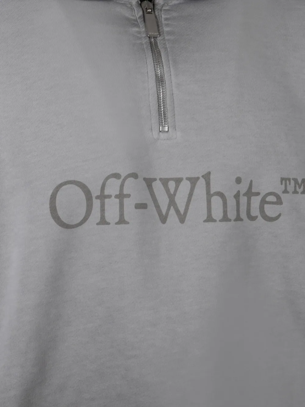 Off-White ombré-effect polo sweatshirt Grijs