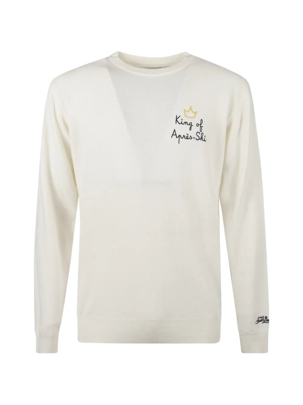MC2 Saint Barth Heron embroidery-detail wool sweatshirt - Toni neutri