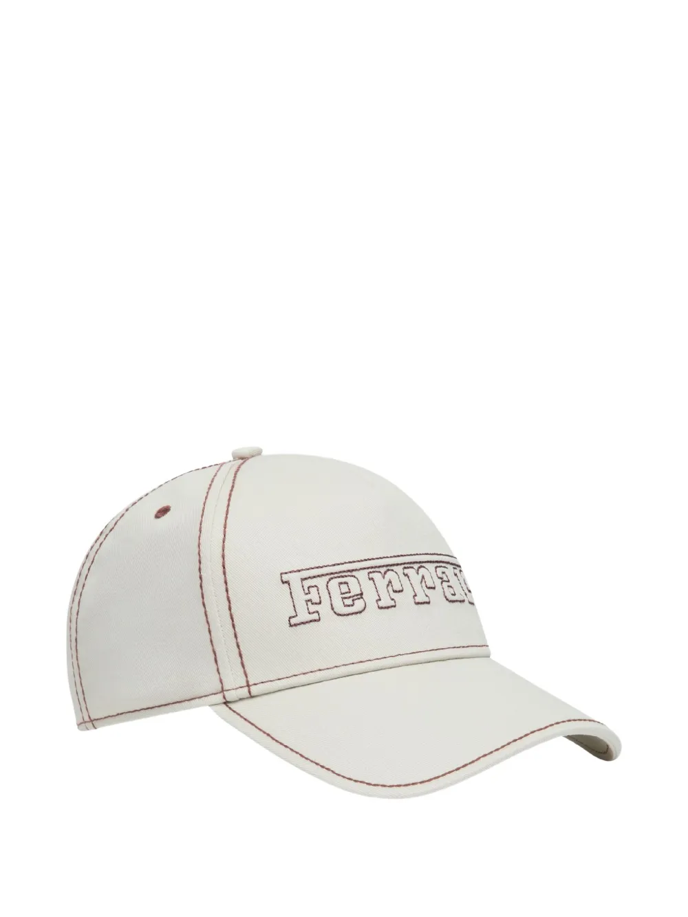 Ferrari embossed embroidery baseball cap Beige