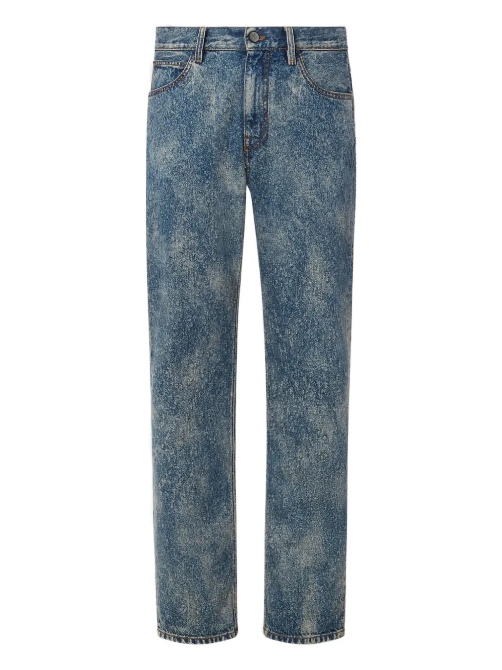 Ferrari Ripped-detail Jeans In Blue
