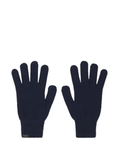 Paul Smith guantes de cachemira azul marino