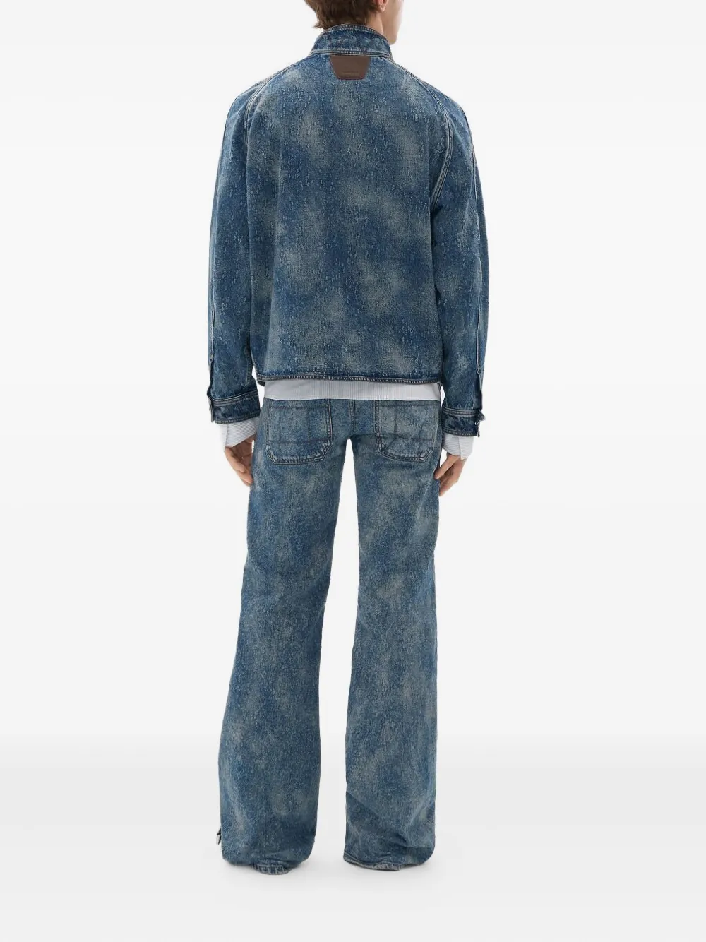 Ferrari Zip-fastening Denim Jacket In Blue