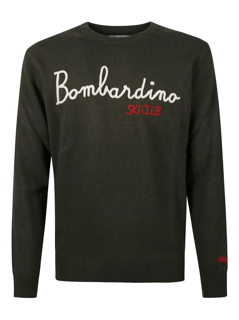 Mc2 Saint Barth Crew Neck Long Sleeve Sweatshirt Heron In Green