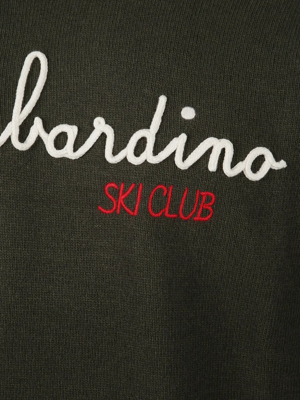 Mc2 Saint Barth Crew Neck Long Sleeve Sweatshirt Heron In Green