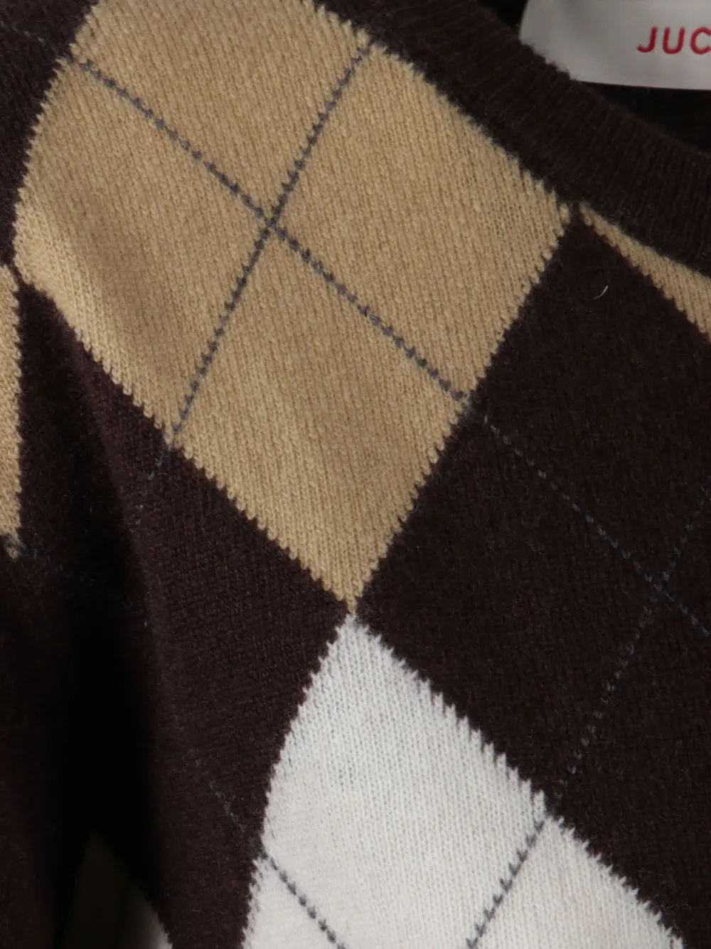 Jucca Diamond-pattern Sweater In Multi